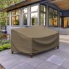 Picture of Small Outdoor Sofa Cover - StormBlock™ Platinum Black and Tan Weave