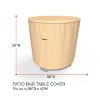 Picture of Round Bar Table Covers 50 in Diameter - Select Tan