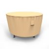 Photo de Round Table Covers 48 in Diameter - Select Tan
