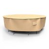 Photo de Extra Large Round Table and Chairs Combo Covers - Select Tan