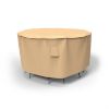 Photo de Medium Bar Table and Chairs Combo Covers 80 in Diameter - Select Tan