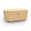 Photo de Oval Table Covers 60 in Long - Select Tan