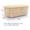 Photo de Oval Table Covers 60 in Long - Select Tan