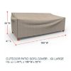 Picture of Extra Extra Large Outdoor Sofa Cover - StormBlock™ Signature Black Ivory