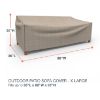 Picture of Extra Large Outdoor Sofa Cover - StormBlock™ Signature Black Ivory