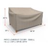 Picture of Small Outdoor Loveseat Cover - StormBlock™ Signature Black Ivory