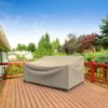 Photo de Small Outdoor Sofa Cover - StormBlock™ Signature Black Ivory