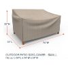 Photo de Small Outdoor Sofa Cover - StormBlock™ Signature Black Ivory