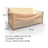 Picture of Extra Large Outdoor Loveseat Cover - StormBlock™ Signature Tan