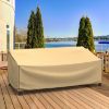 Photo de Extra Large Outdoor Sofa Cover - StormBlock™ Signature Tan