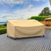 Picture of Small Outdoor Loveseat Cover - StormBlock™ Signature Tan