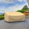 Picture of Small Outdoor Sofa Cover - StormBlock™ Signature Tan