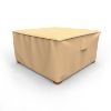 Photo de Square Outdoor Side Table/Ottoman Cover - Select Tan