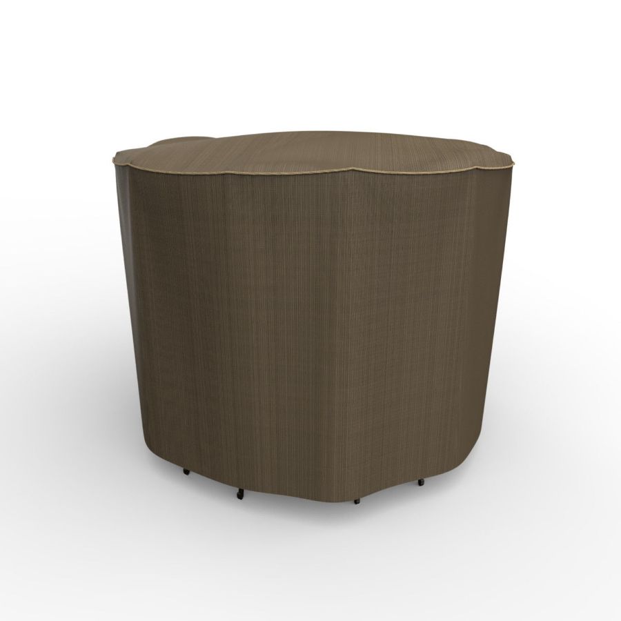 Picture of Bar Table and Chairs Combo Covers - StormBlock™ Platinum Black and Tan Weave