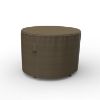 Picture of 26" Round Outdoor Side Table Cover - StormBlock™ Platinum Black and Tan Weave