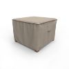 Photo de 22" Square Outdoor Side Table/Ottoman Cover - StormBlock™ Signature Black Ivory