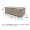 Photo de Medium Outdoor Ottoman/Coffee Table Cover - StormBlock™ Signature Black Ivory