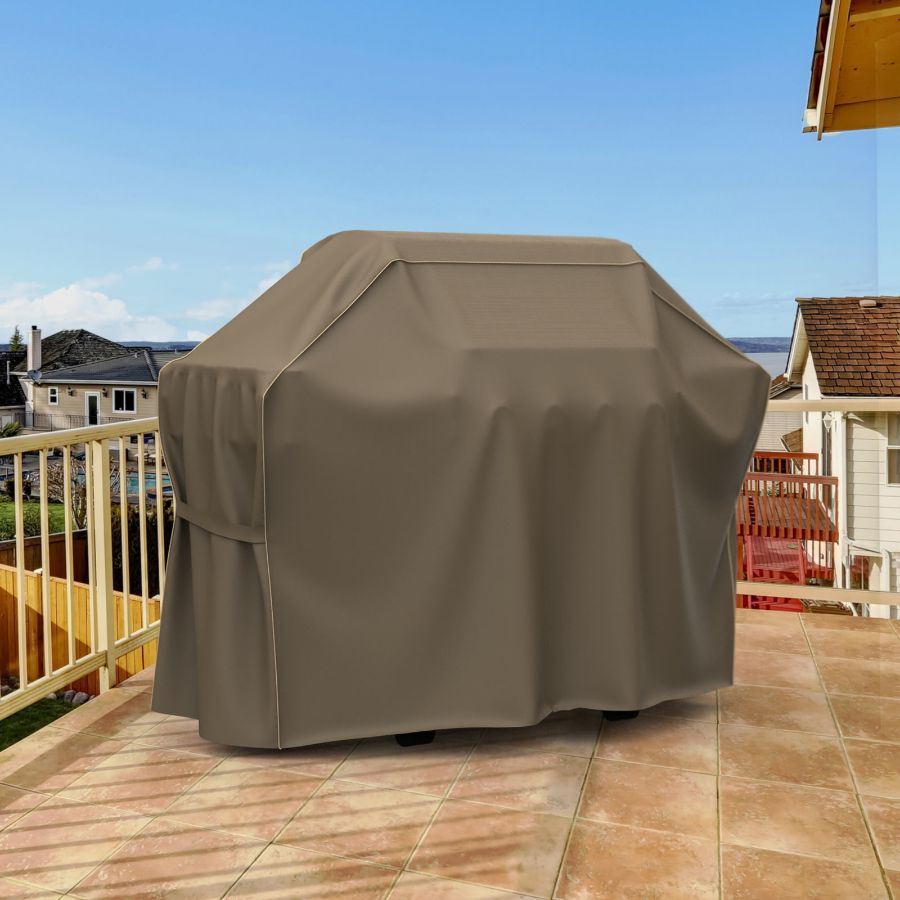 Picture of 65 in Wide Grill Covers - StormBlock™ Platinum Black and Tan Weave
