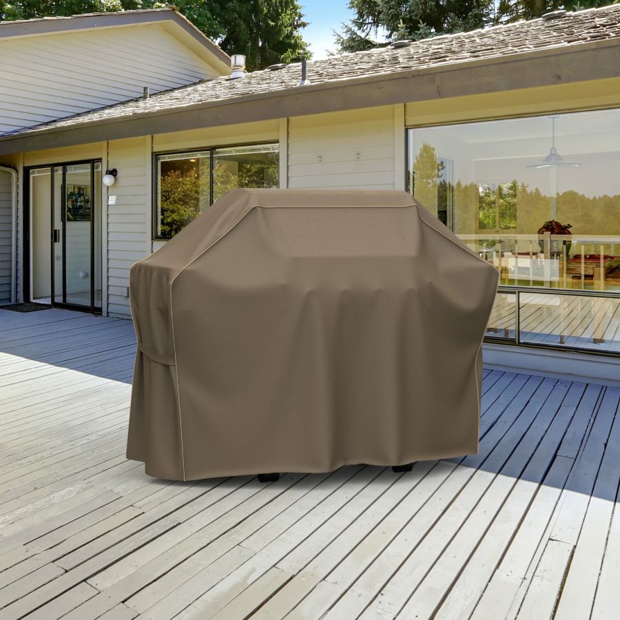 Photo de Grill Covers - StormBlock™ Platinum Black and Tan Weave