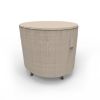 Photo de 26" Round Outdoor Side Table Cover - StormBlock™ Signature Black Ivory