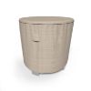 Picture of Round Bar Table Covers 50 in Diameter - StormBlock™ Signature Black Ivory