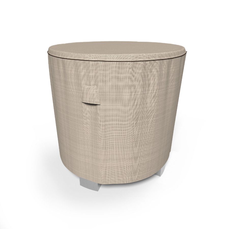 Picture of Round Bar Table Covers 50 in Diameter - StormBlock™ Signature Black Ivory
