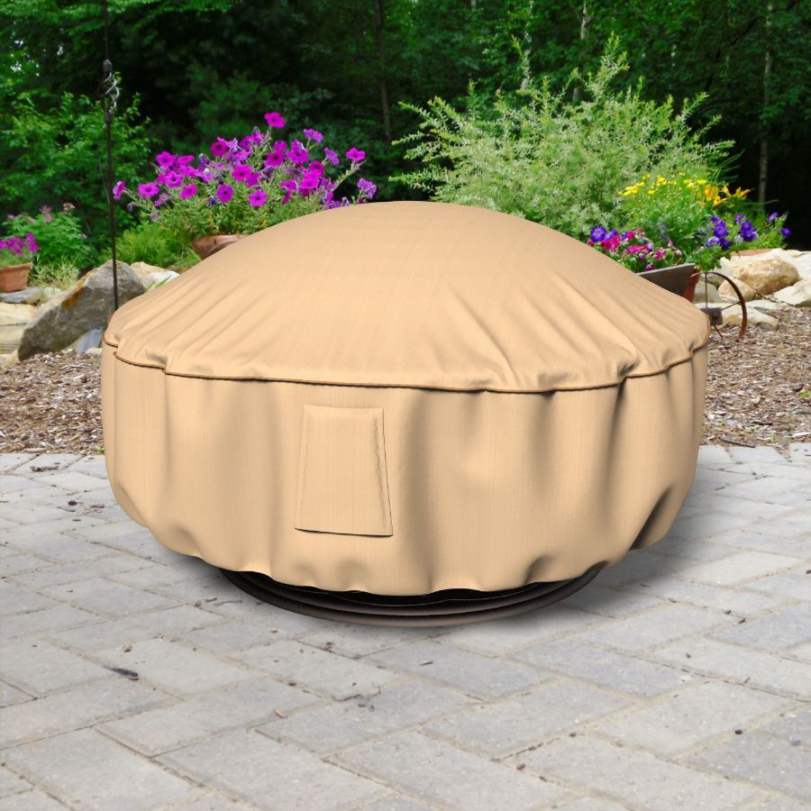 Photo de 36 in Diameter Fire Pit Covers - Select Tan