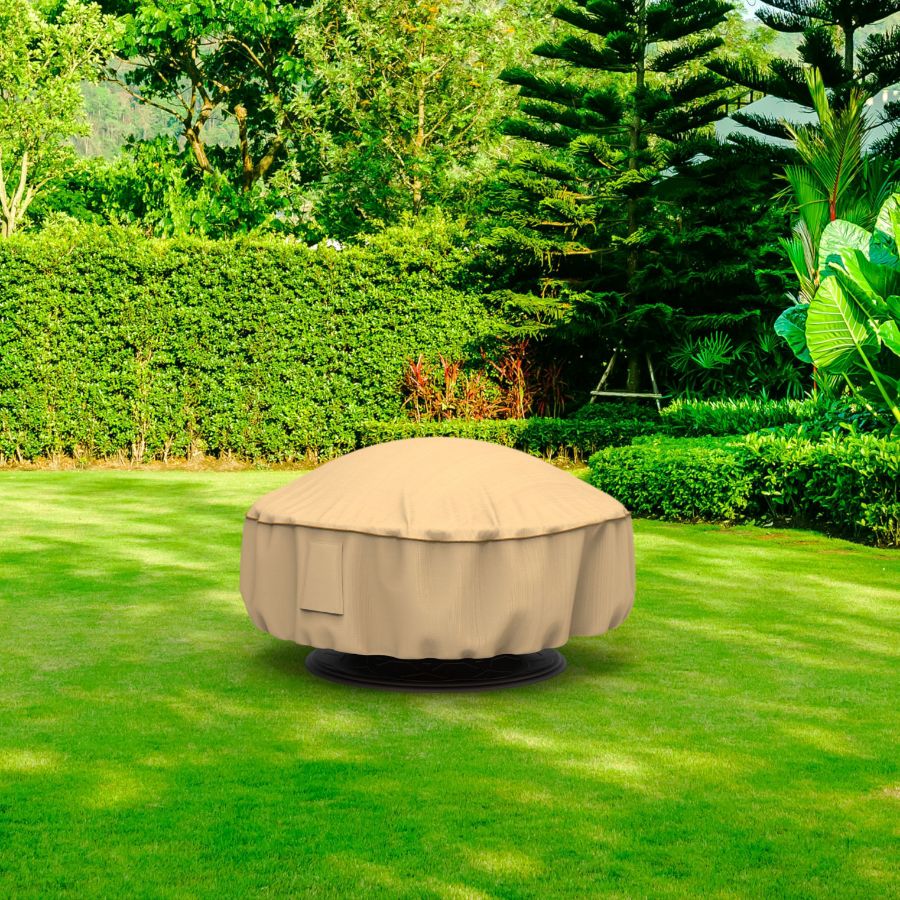 Picture of 36 in Diameter Fire Pit Covers - StormBlock™ Signature Tan