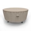 Photo de Round Table Covers 72 in Diameter - StormBlock™ Signature Black Ivory