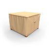 Photo de 22" Square Outdoor Side Table/Ottoman Cover - StormBlock™ Signature Tan