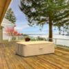 Picture of Outdoor Ottoman/Coffee Table Cover - StormBlock™ Signature Tan