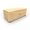 Photo de Medium Outdoor Ottoman/Coffee Table Cover - StormBlock™ Signature Tan