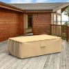 Picture of Outdoor Ottoman Cover - StormBlock™ Signature Tan