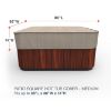 Picture of 86 in Wide Square Hot Tub Covers Cap - StormBlock™ Signature Black Ivory