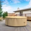 Photo de Extra Large Round Table and Chairs Combo Covers - StormBlock™ Signature Tan