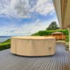 Picture of Large Round Table and Chairs Combo Covers - StormBlock™ Signature Tan