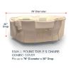 Photo de Small Round Table and Chairs Combo Covers - StormBlock™ Signature Tan