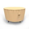 Photo de Round Table Covers 48 in Diameter - StormBlock™ Signature Tan