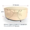 Photo de Round Table Covers 72 in Diameter - StormBlock™ Signature Tan