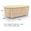 Photo de Oval Table Covers 84 in Long - StormBlock™ Signature Tan