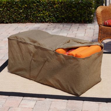 Photo de Patio Cushion Storage Bag - StormBlock™ Signature Black Ivory