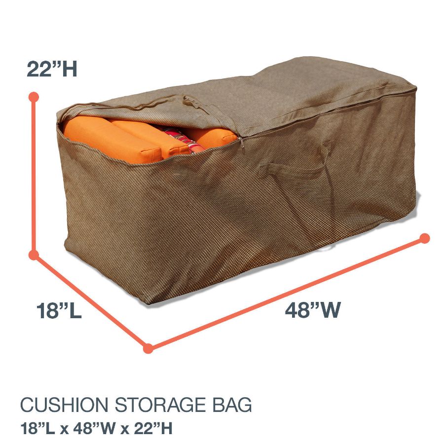 Photo de 2 Chaise or 4 Standard - Patio Cushion Storage Bag - Select Tan