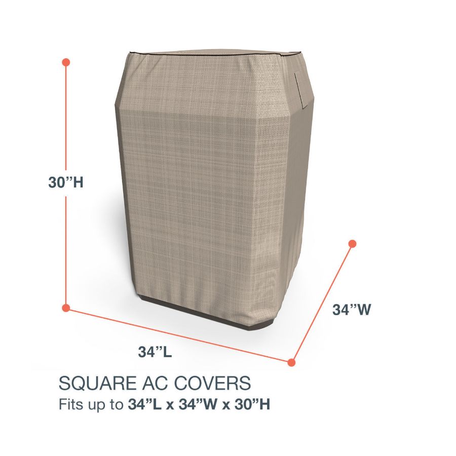 Picture of Square Air Conditioner Covers - StormBlock™ Signature Black Ivory