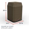 Picture of Square Air Conditioner Covers - StormBlock™ Platinum Black and Tan Weave