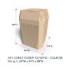 Picture of Square Air Conditioner Covers - StormBlock™ Signature Tan