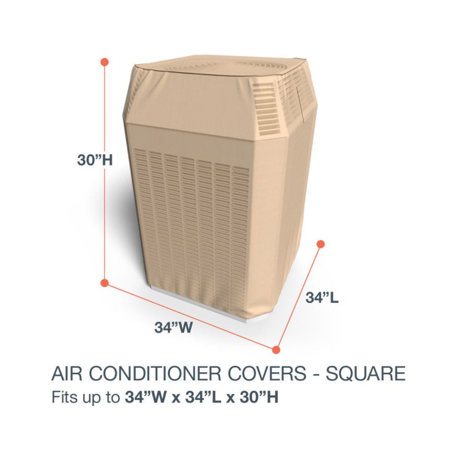 Picture of Square Air Conditioner Covers - StormBlock™ Signature Tan