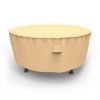 Photo de Round Table Covers 72 in Diameter - Select Tan