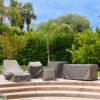 Picture of Extra Large Outdoor Loveseat Cover - StormBlock™ Signature Black Ivory