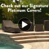 Photo de Square Hot Tub Covers - StormBlock™ Platinum Black and Tan Weave