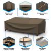 Photo de Outdoor Sofa Cover - StormBlock™ Platinum Black and Tan Weave